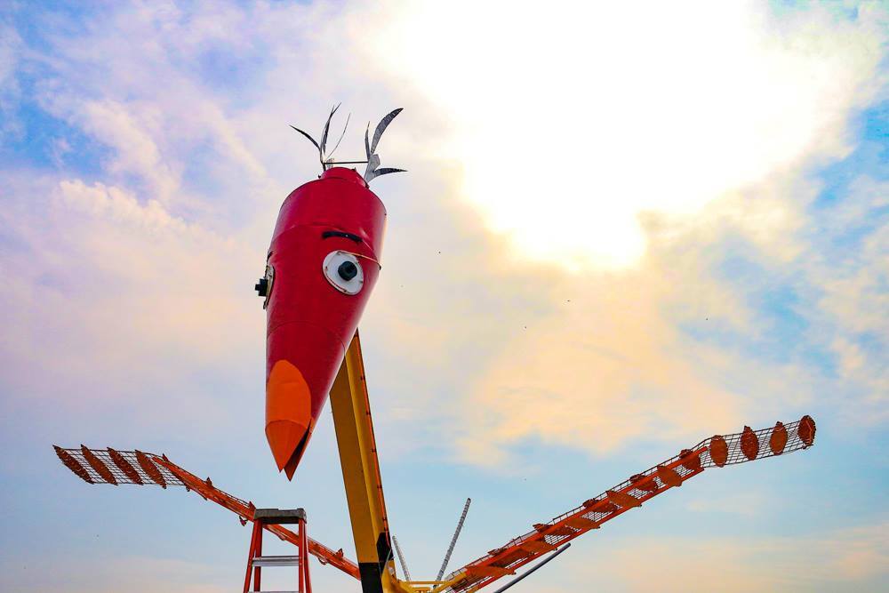 Frankenbird watches over Blount County