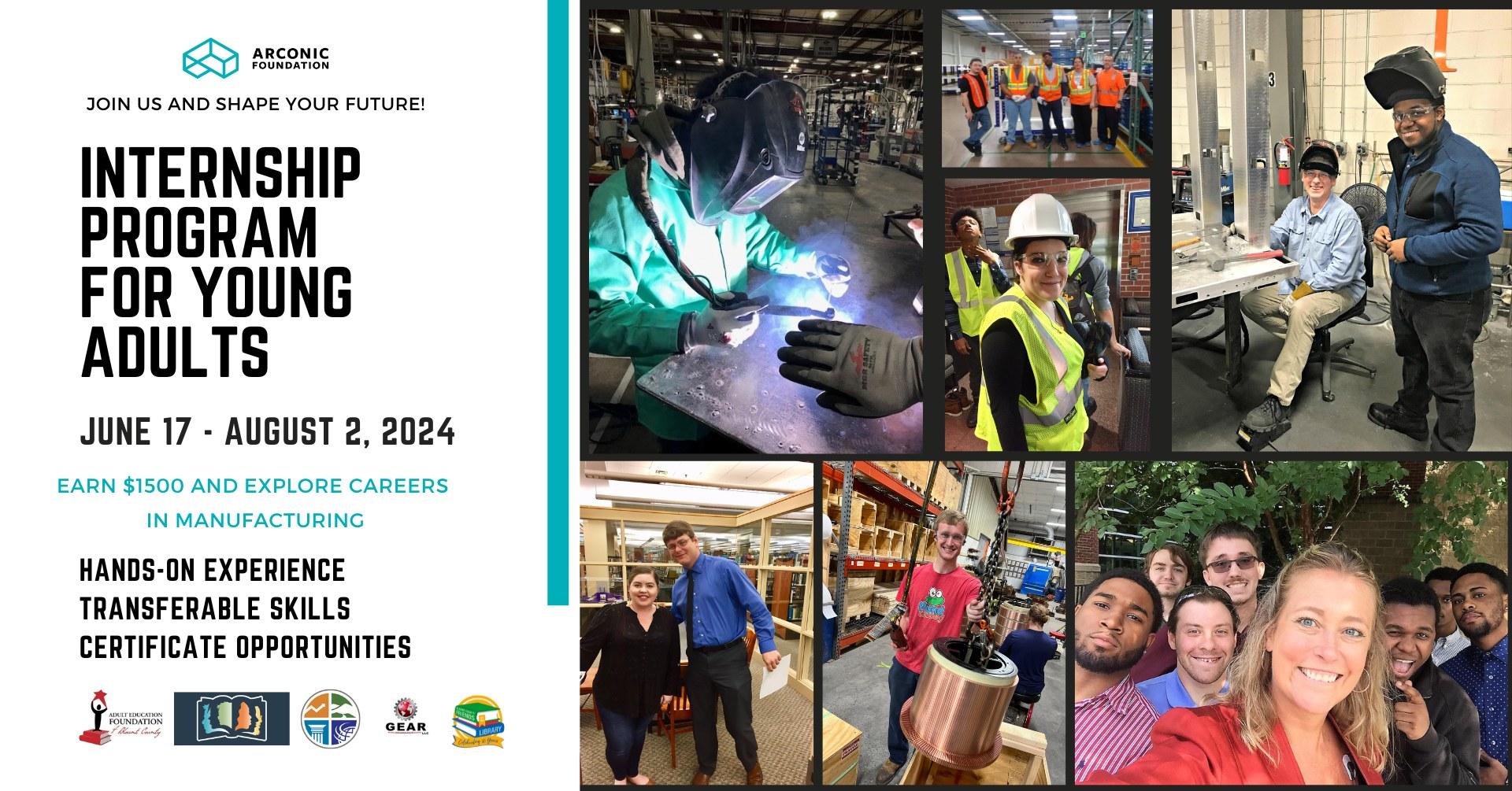 Arconic Foundation Internship Program for Young Adults