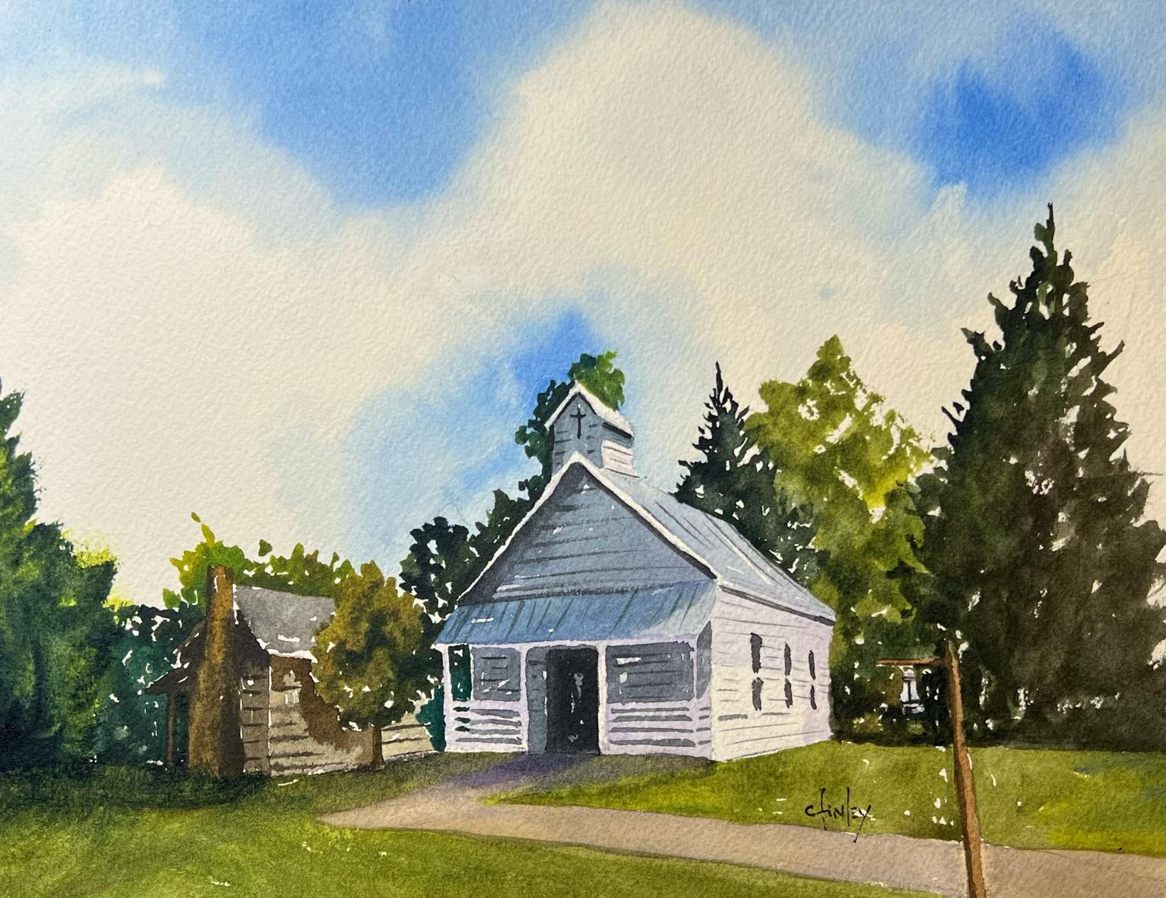 Church in the Smokies Watercolor Class