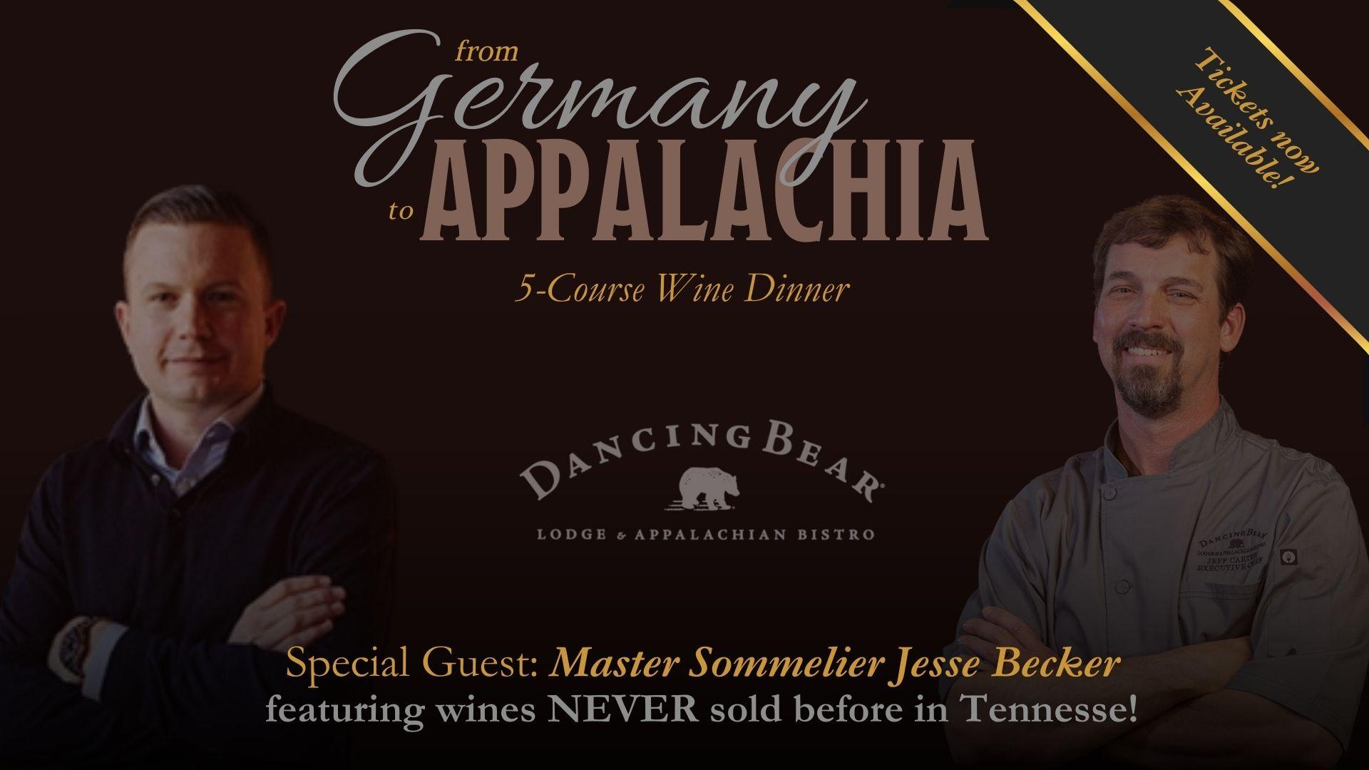 From Germany to Appalachia - a 5-Course Wine Dinner