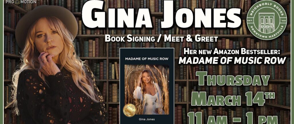 Gina Jones - Book Signing / Meet & Greet @ Neighborly Books