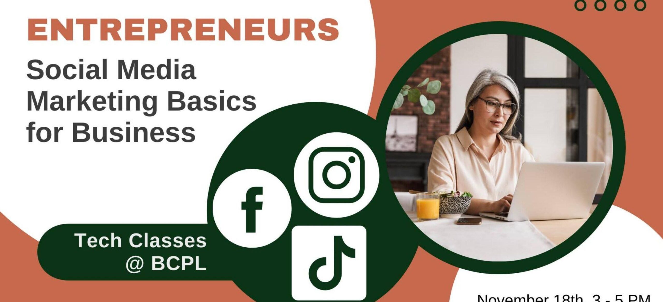 Tech Classes @BCPL: Social Media Marketing Basics for Business