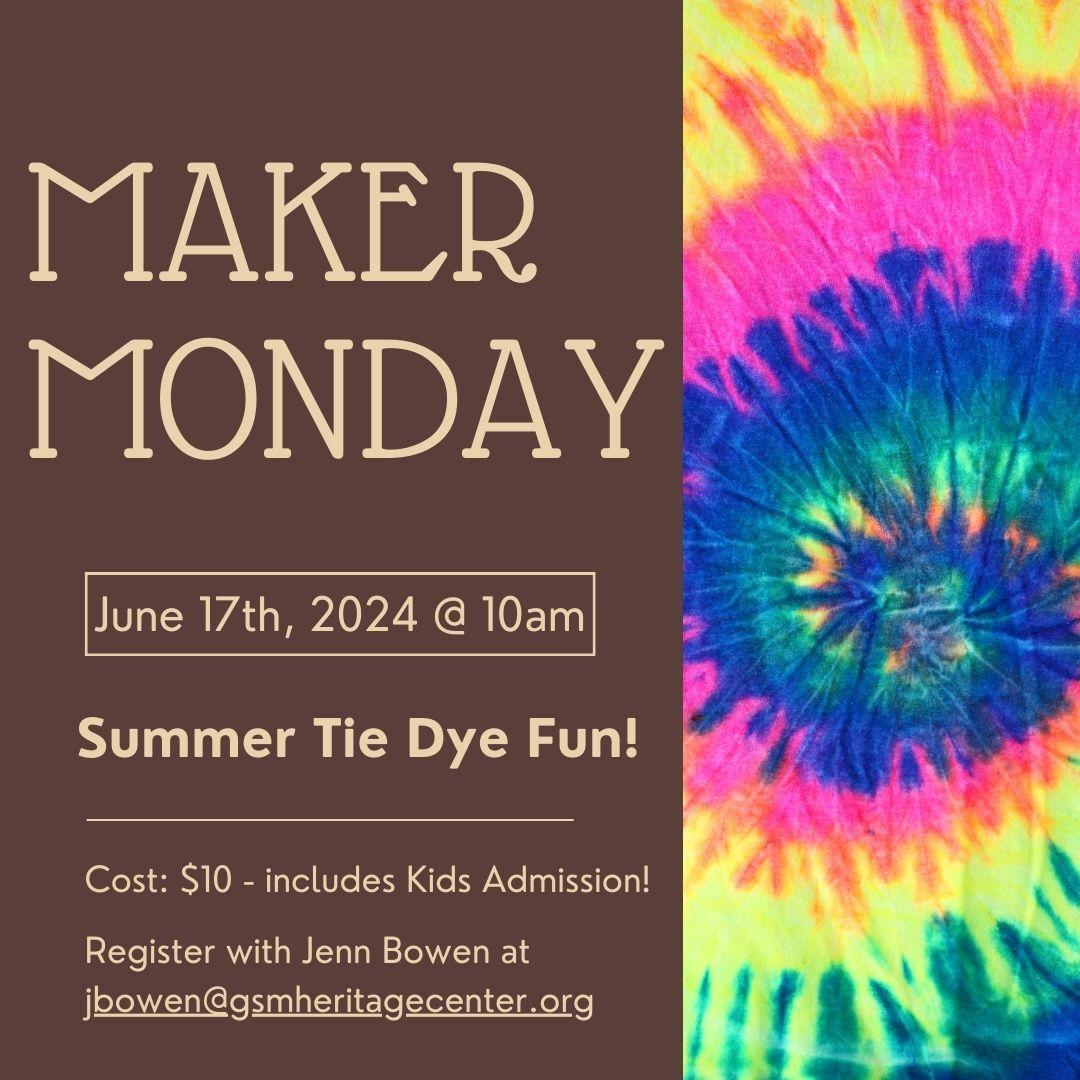 Maker Monday: Tie Dye Fun!
