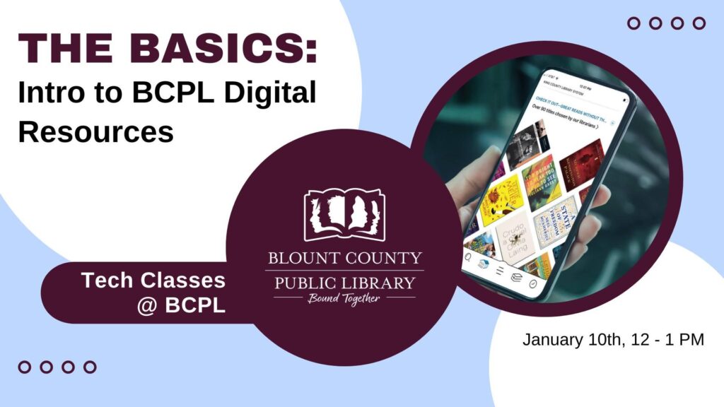 Tech Classes @BCPL: Intro to BCPL Digital Resources