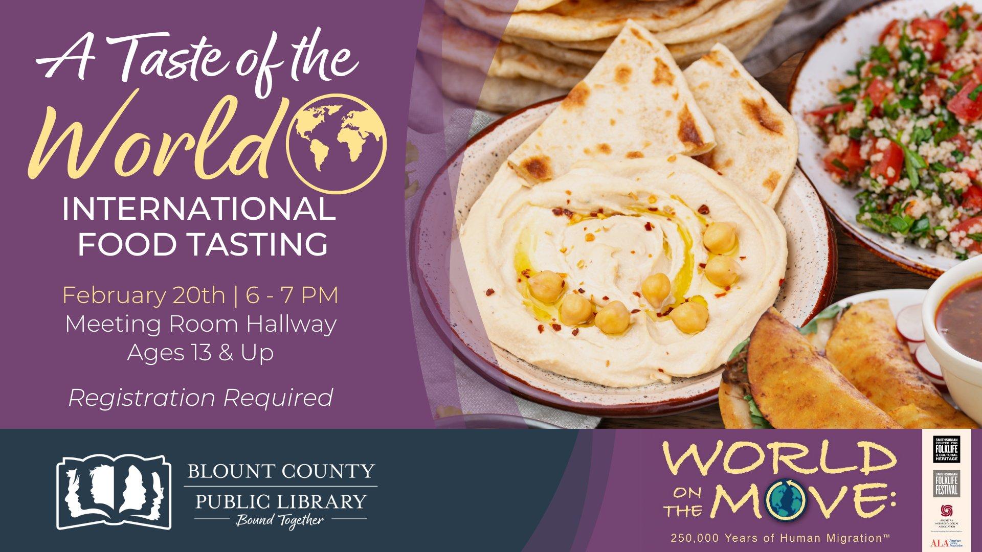 World on the Move: International Food Tasting