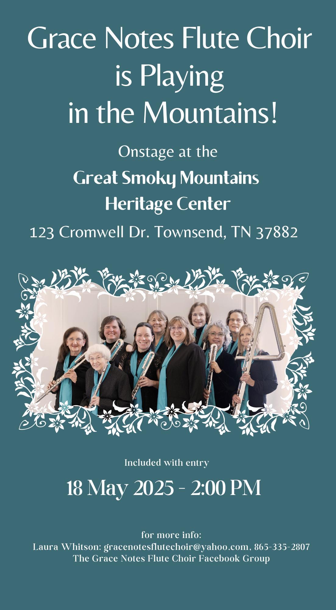 Grace Notes Flute Choir Performs at the GSM Heritage Center!