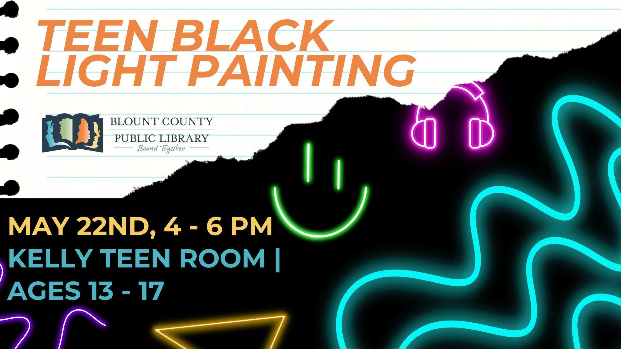 Teen Black Light Painting