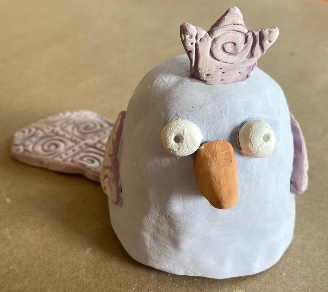 Clay handbuilding class - Bird Bell