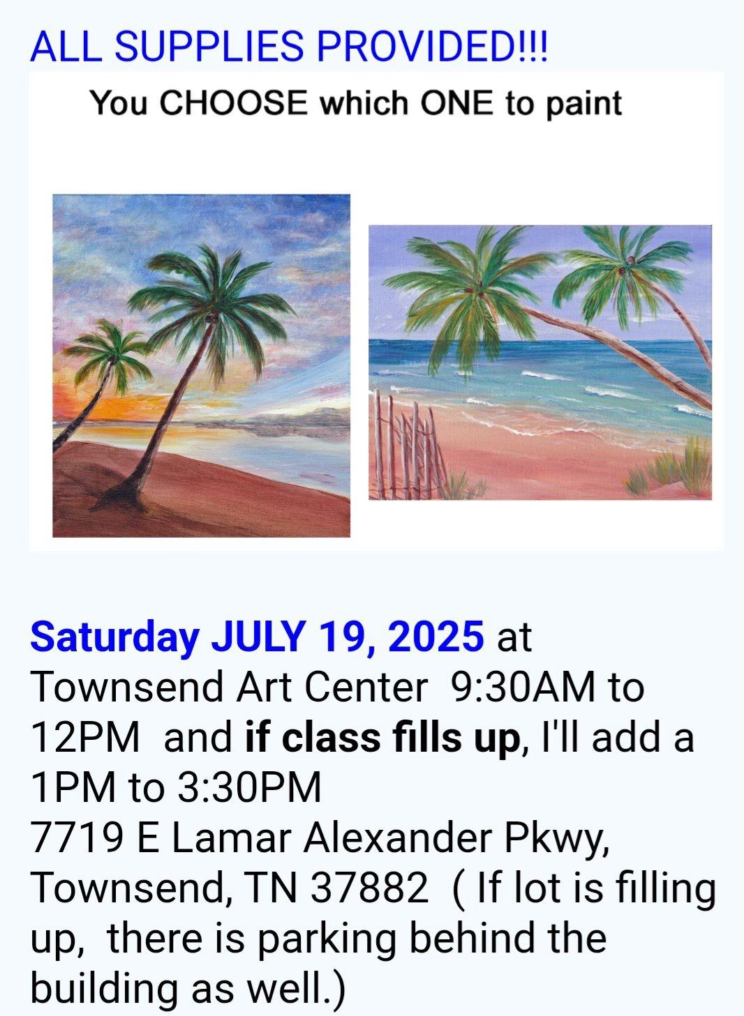 Thinking Palm Trees for the Summer? Fun to Paint!!