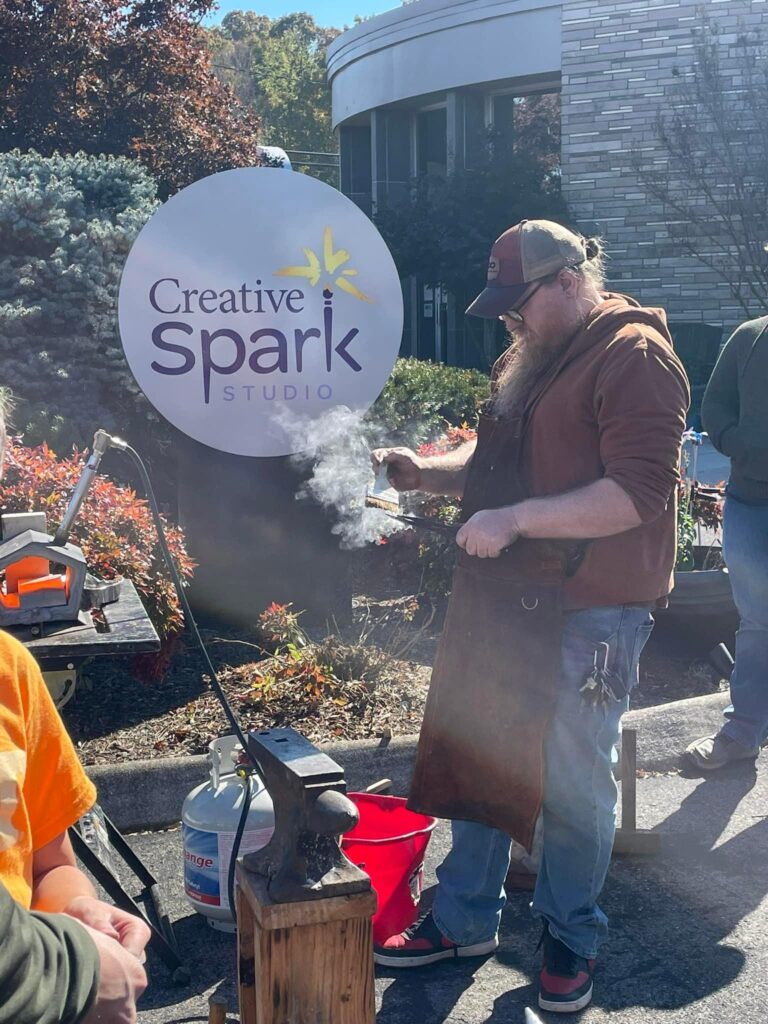 Blacksmithing with Bryan- Heart hook