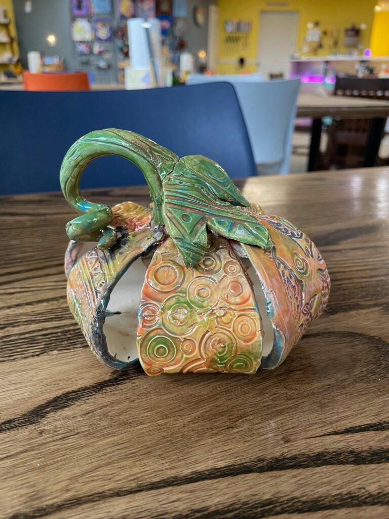Clay handbuilding class - pumpkin