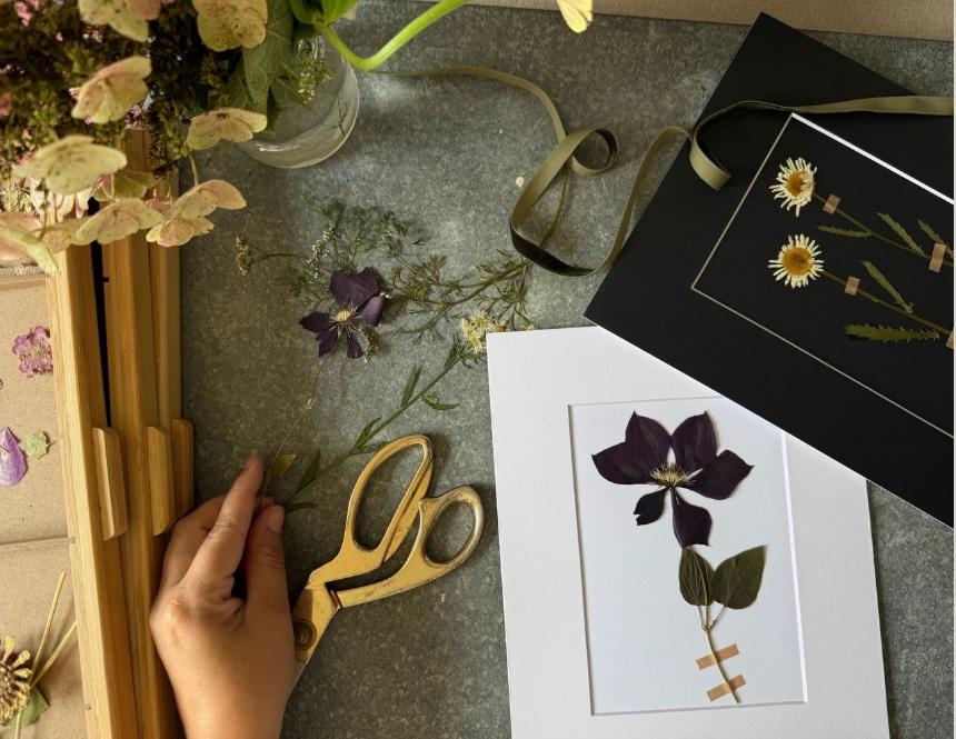 Pressed Flower Workshop by Tributary Collective