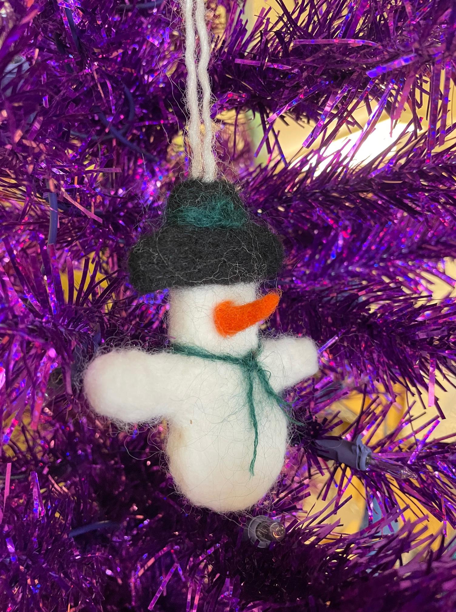 Needle felted ornaments class