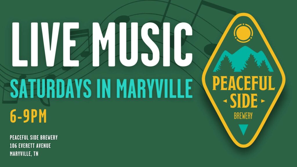 LIVE MUSIC! Every Saturday - Peaceful Side Brewery
