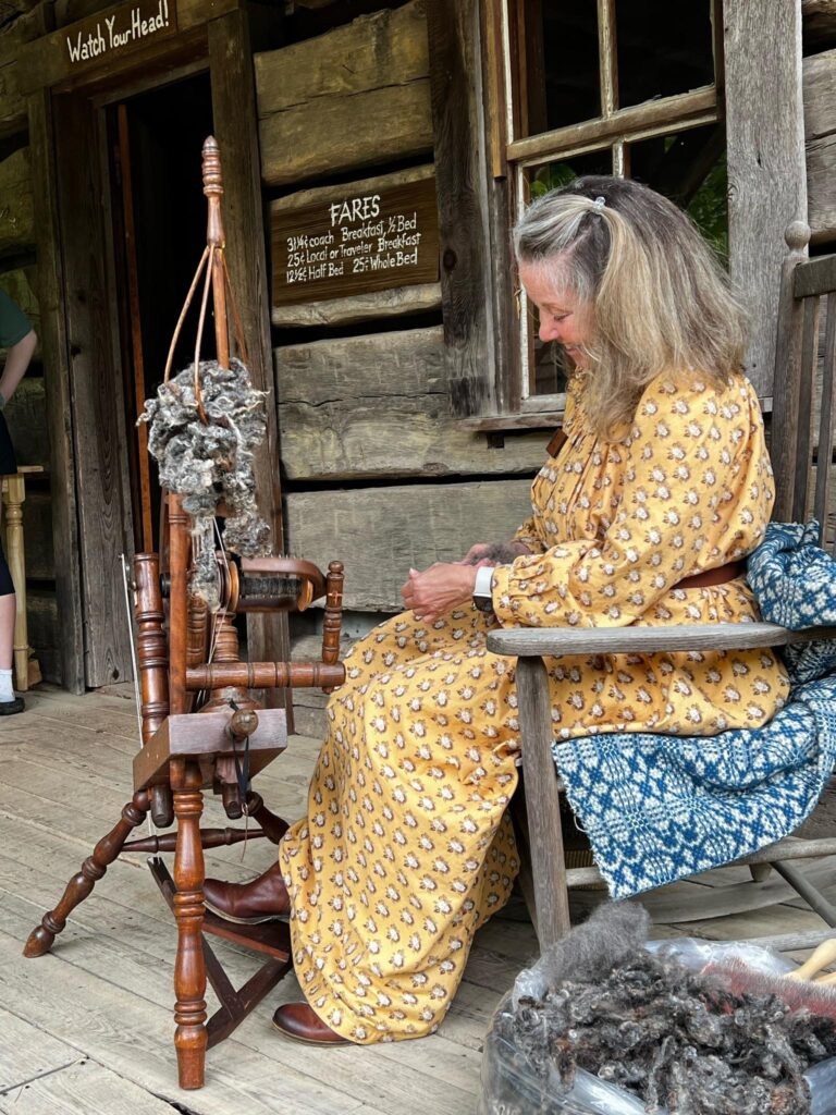 A Year in the Life - the Historic Davis Family: The Spinning Wheel and Fiber Arts!