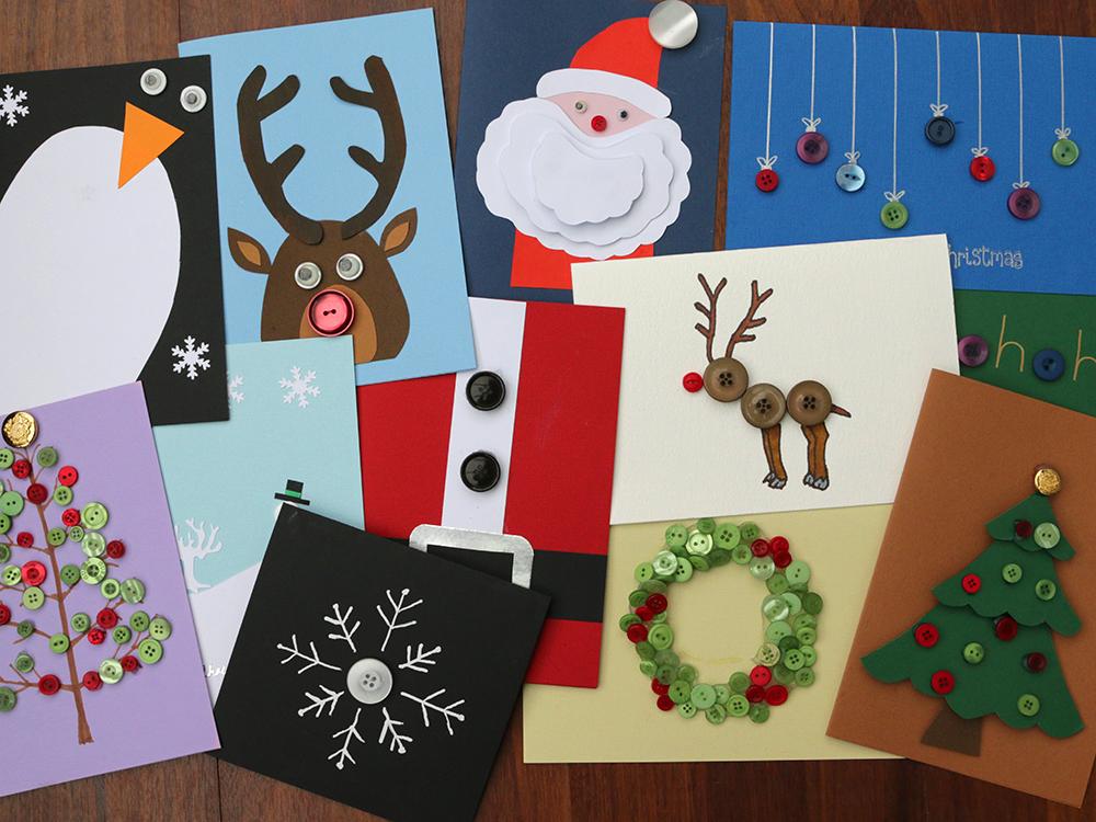 Collage Christmas Card class