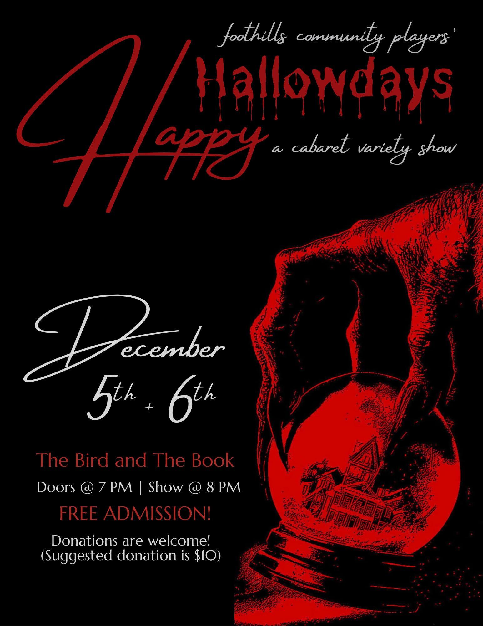 Happy Hallowdays: A Cabaret Variety Show