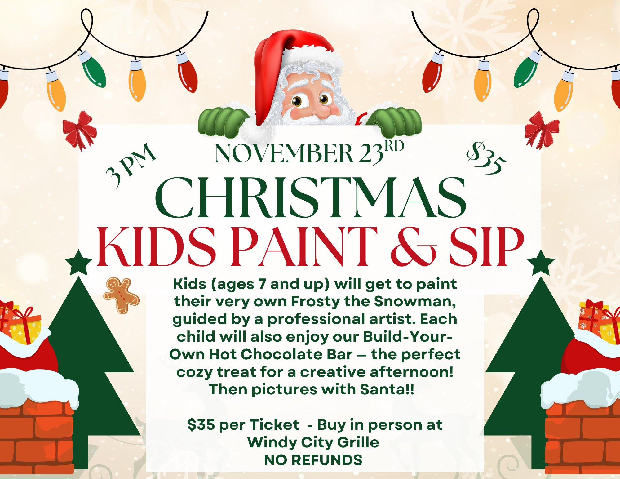 Kids Paint & Sip with Santa