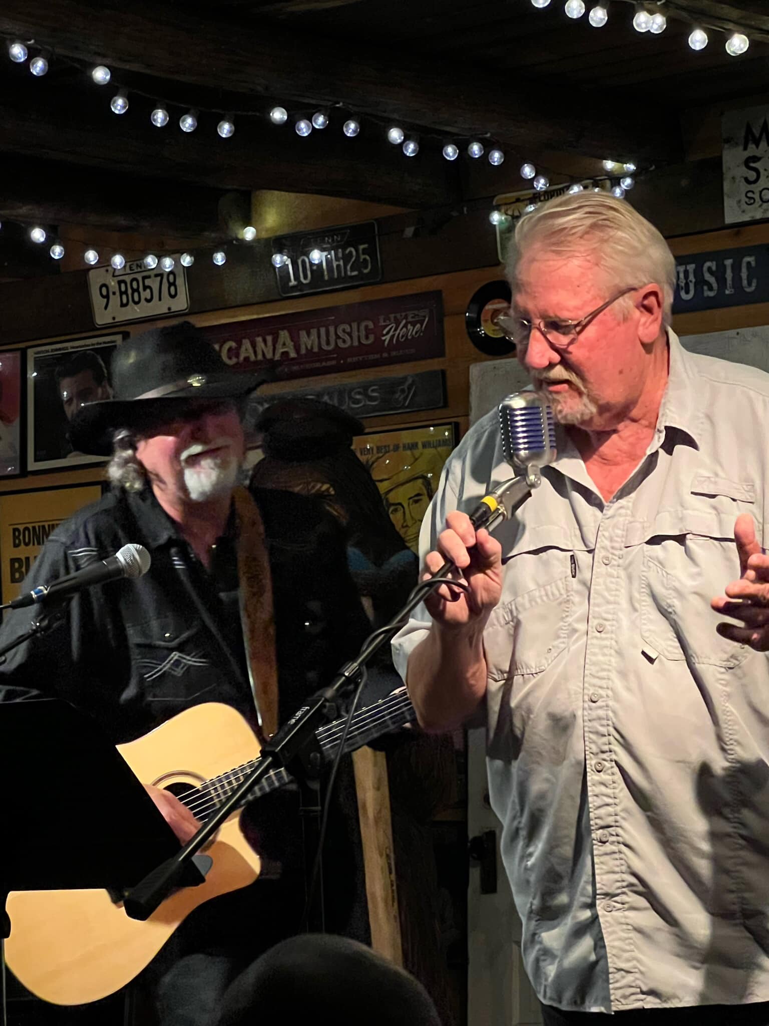 John "JJ" Johnstone (at right) sings at The Station.