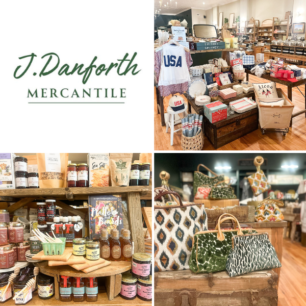 J. Danforth Mercantile showcasing heirloom-quality goods, durable products, and daily provisions inside the local mercantile