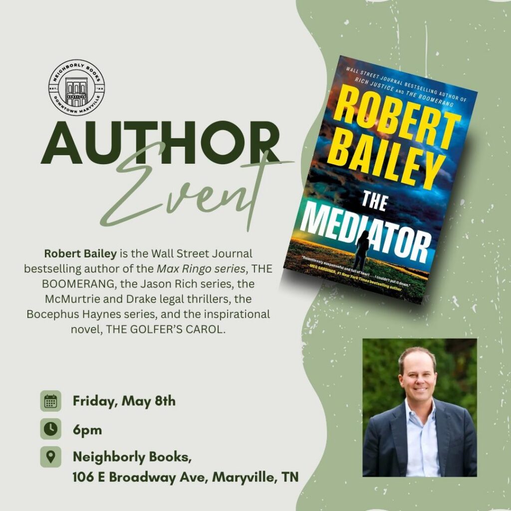 Author Event: Bestselling author Robert Bailey