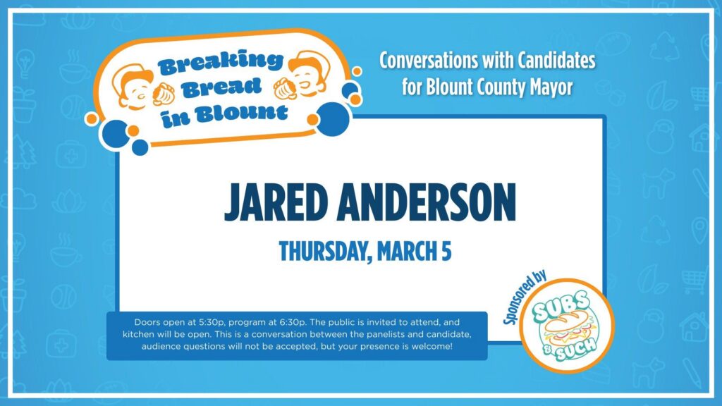 Breaking Bread in Blount with Jared Anderson