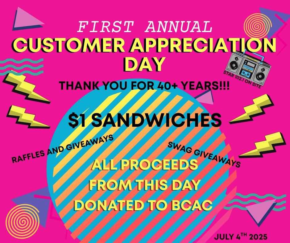 CUSTOMER APPRECIATION DAY