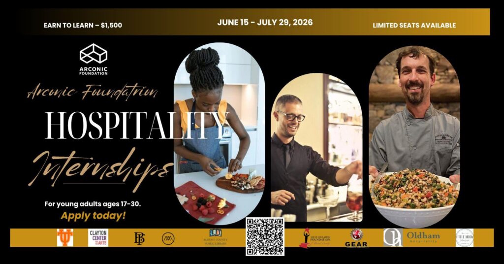 Hospitality and Tourism! Arconic Foundation Internships for Young Adults