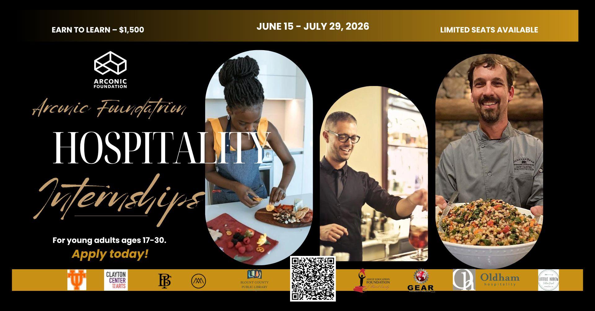 Hospitality and Tourism! Arconic Foundation Internships for Young Adults