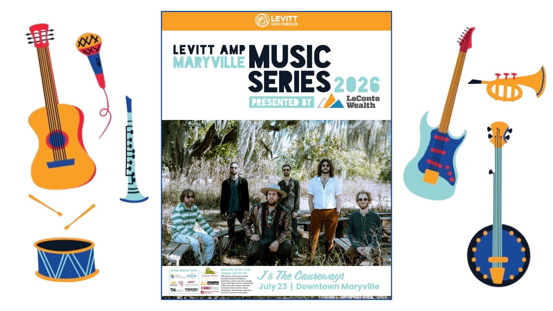 Levitt AMP Maryville Music Series Presented by LeConte Wealth: J & The Causeways