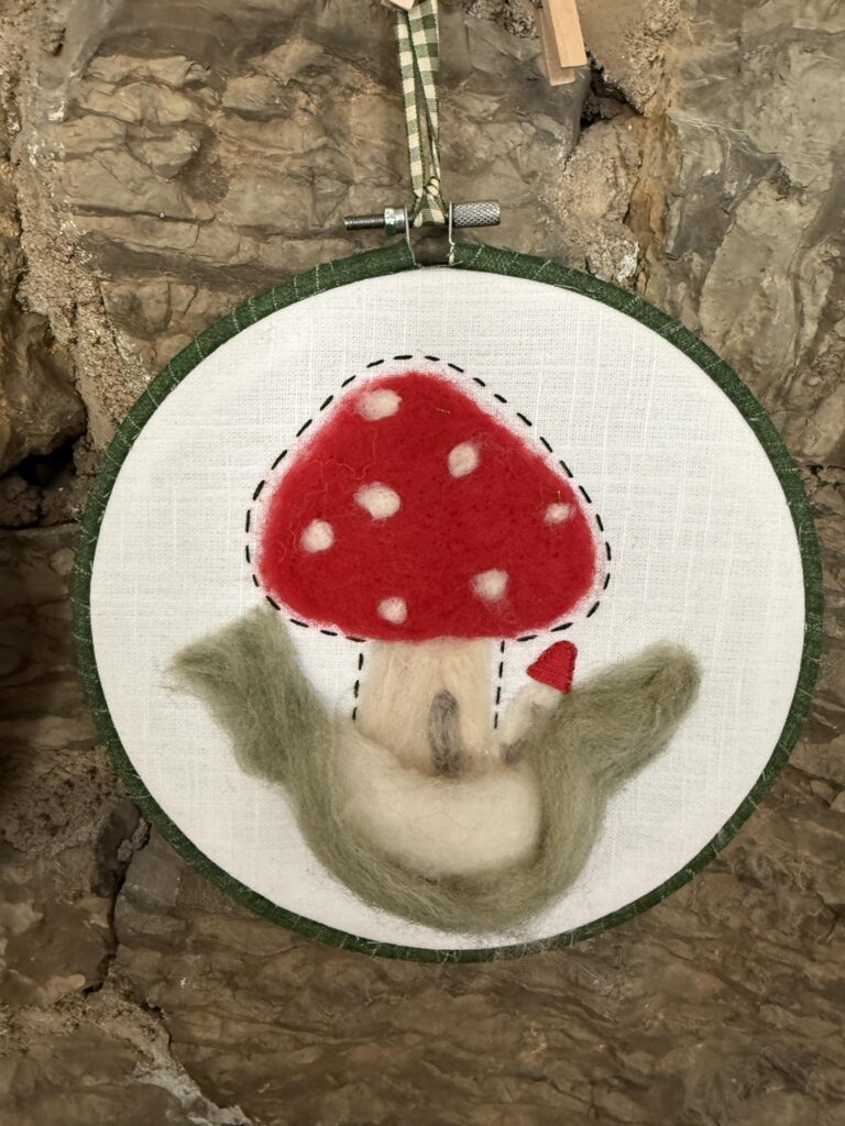 Needle Felted Mushroom Class at Daisy's NA Bar
