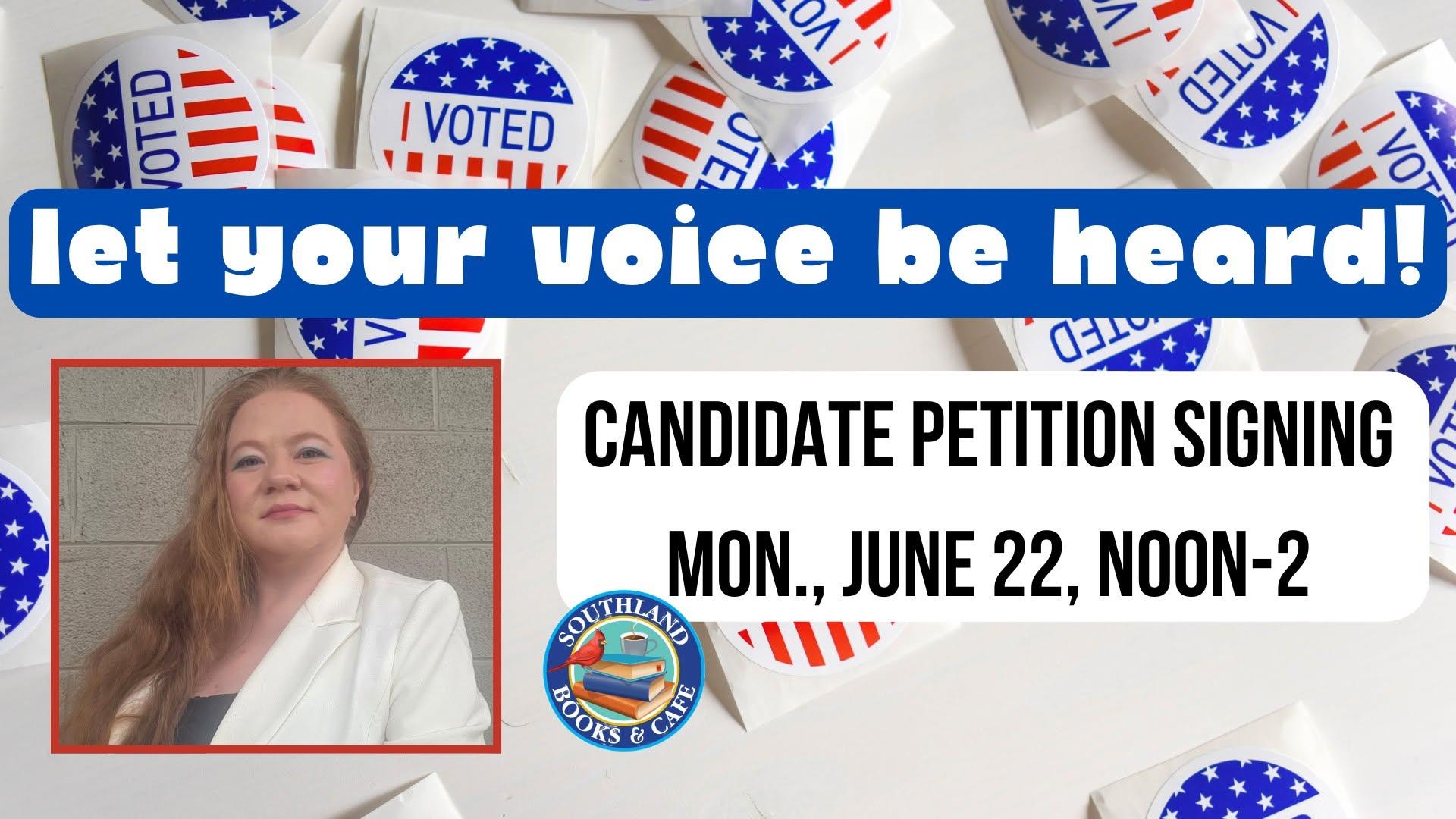 (4) Taylor Ford Candidate Petition Signing