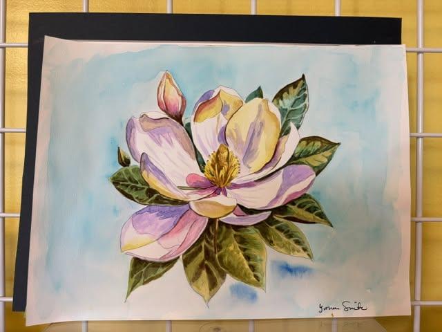 Watercolor class- Magnolia Bloom